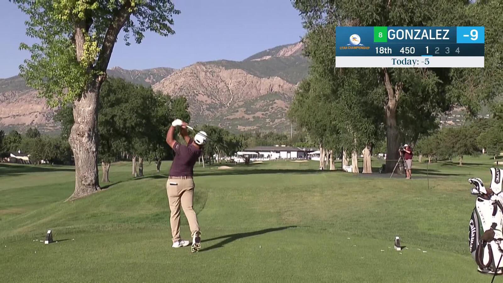 Emilio Gonzalez | Round 2 | 18th hole | Shot 1 | 2025 Utah Championship