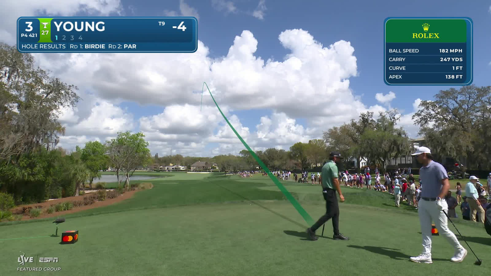 Cameron Young | Round 3 | 3rd hole | Shot 1 | 2026 Arnold Palmer