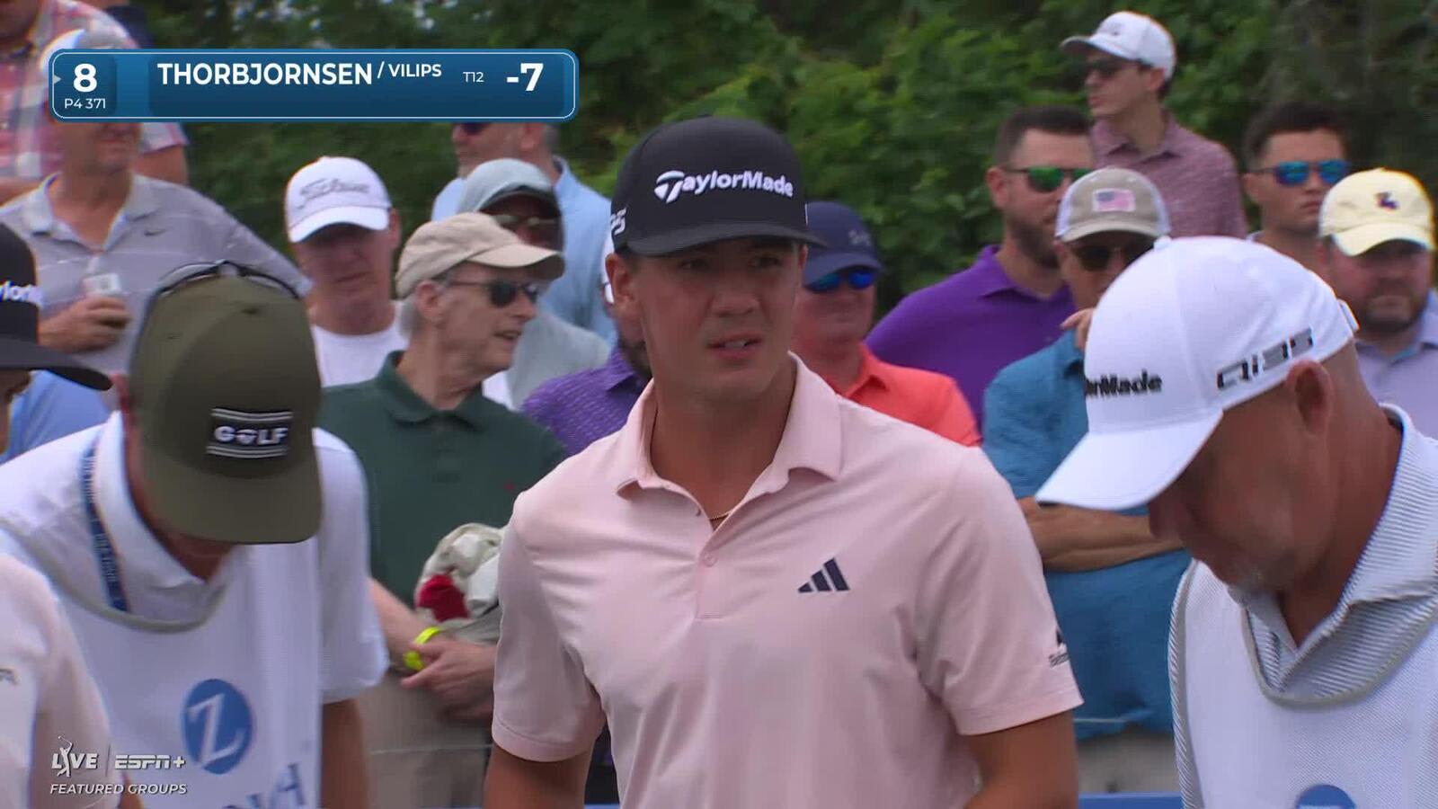 Michael Thorbjornsen | Round 1 | 8th hole | Shot 1 | 2025 Zurich Classic