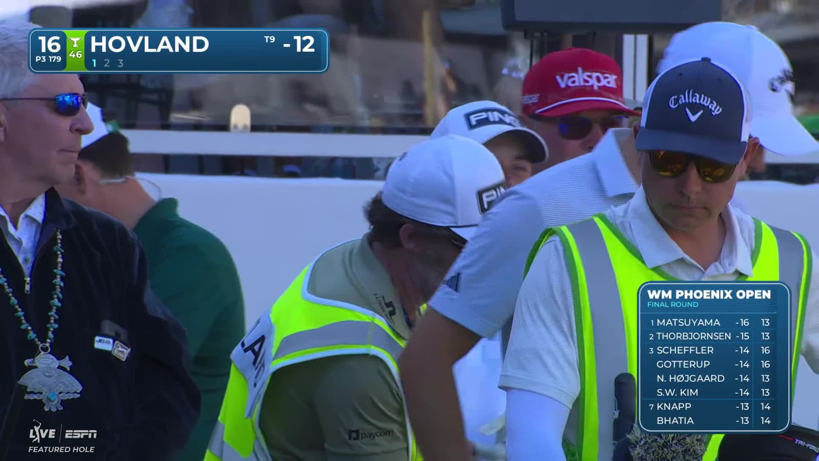 Viktor Hovland | Round 4 | 16th hole | Shot 1 | 2026 WM Phoenix Open