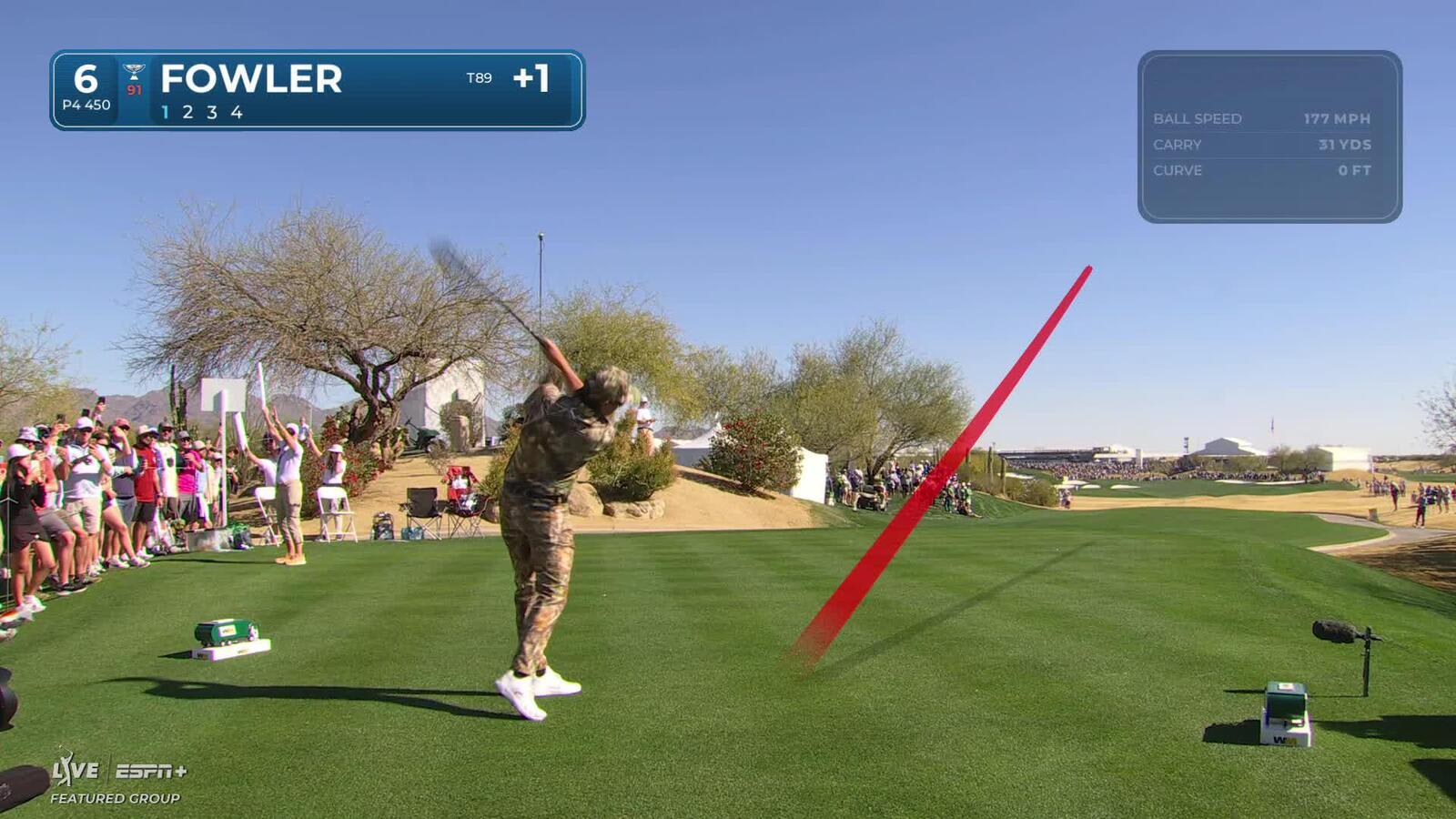 Rickie Fowler | Round 1 | 6th hole | Shot 1 | 2025 WM Phoenix Open
