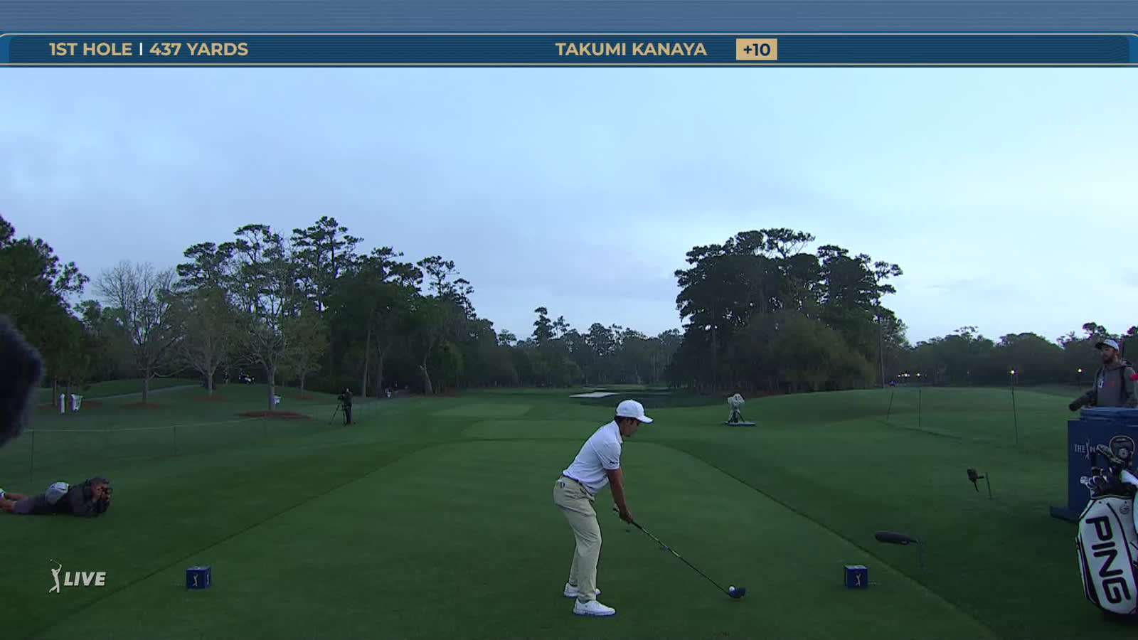 Takumi Kanaya | Round 4 | 1st hole | Shot 1 | 2026 THE PLAYERS