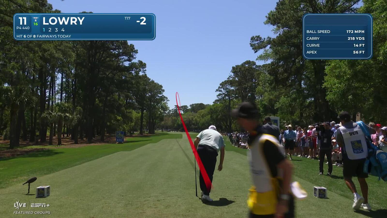 Shane Lowry | Round 1 | 11th hole | Shot 1 | 2025 RBC Heritage