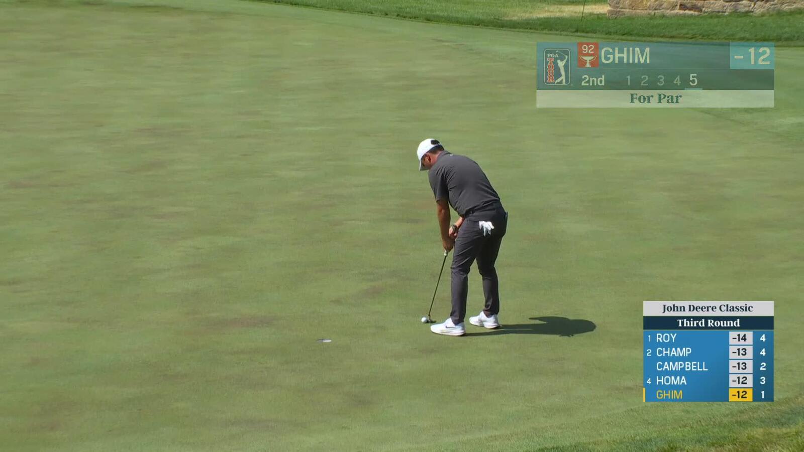 Doug Ghim | Round 3 | 2nd hole | Shot 5 | 2025 John Deere