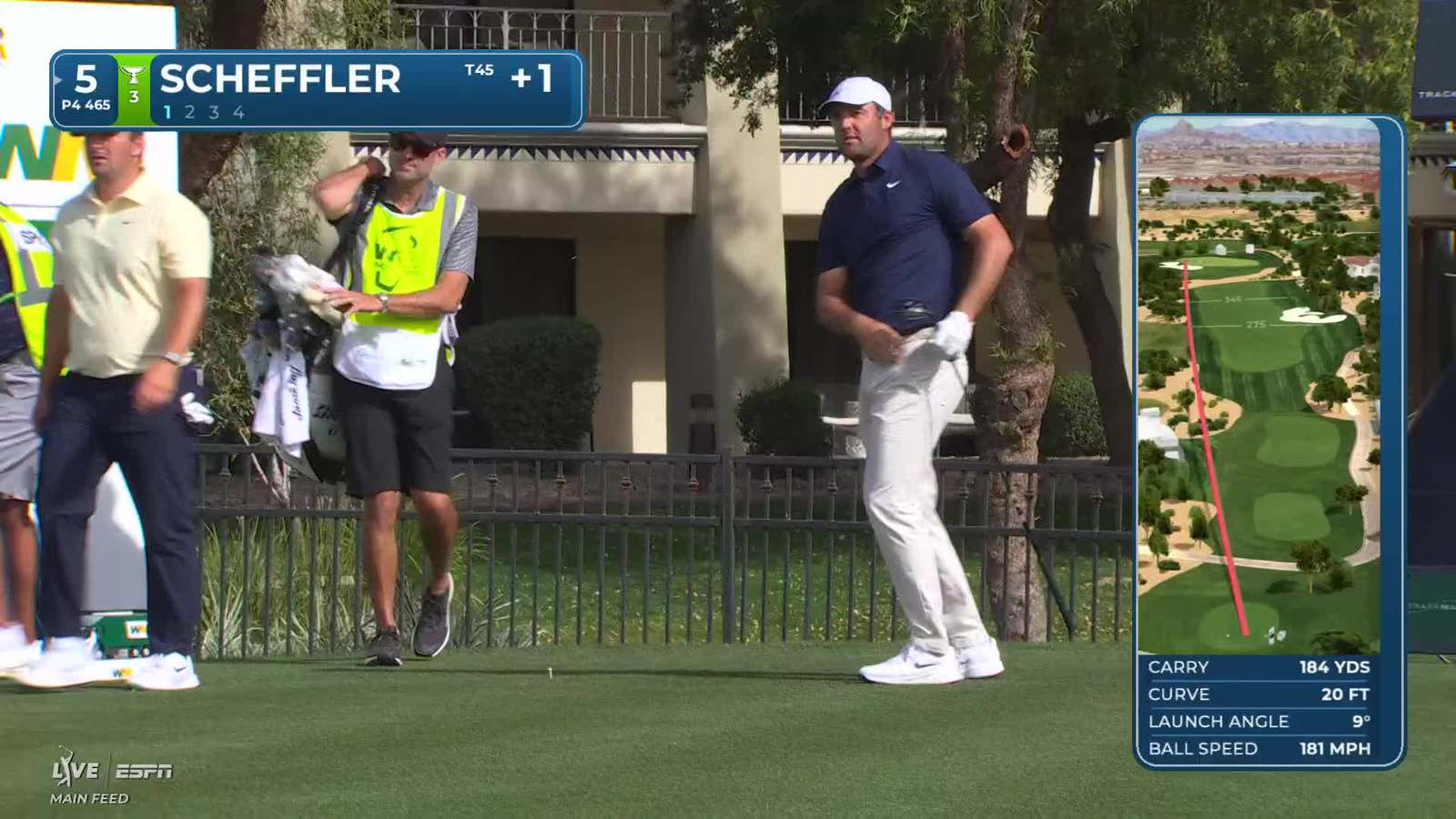 Scottie Scheffler | Round 1 | 5th hole | Shot 1 | 2026 WM Phoenix Open