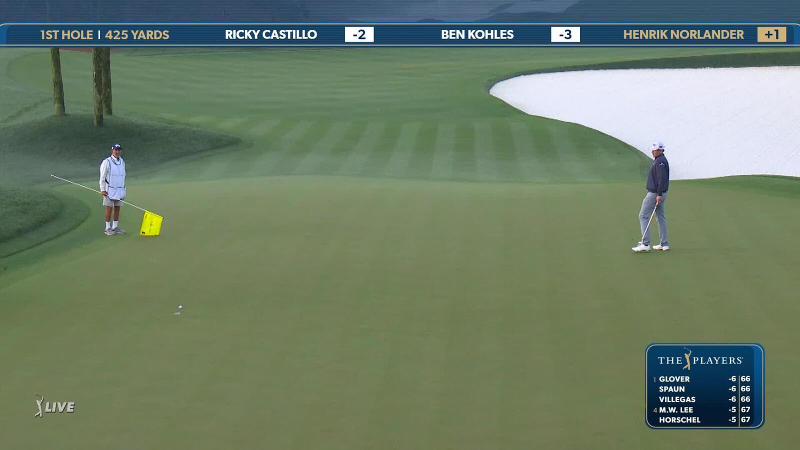 Henrik Norlander | Round 2 | 1st hole | Shot 3 | 2025 THE PLAYERS