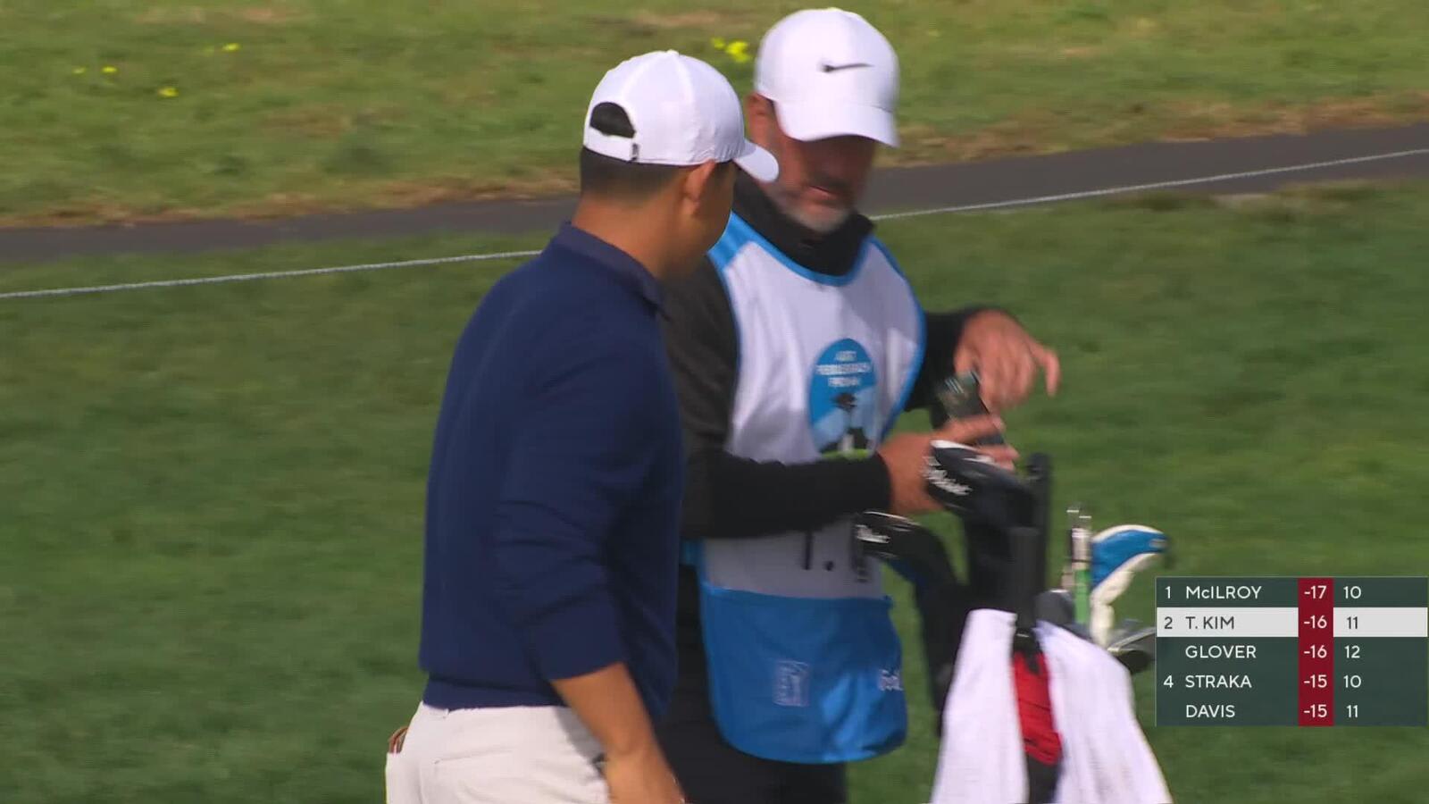 Tom Kim | Round 4 | 12th hole | Shot 2 | 2025 AT&T Pebble Beach