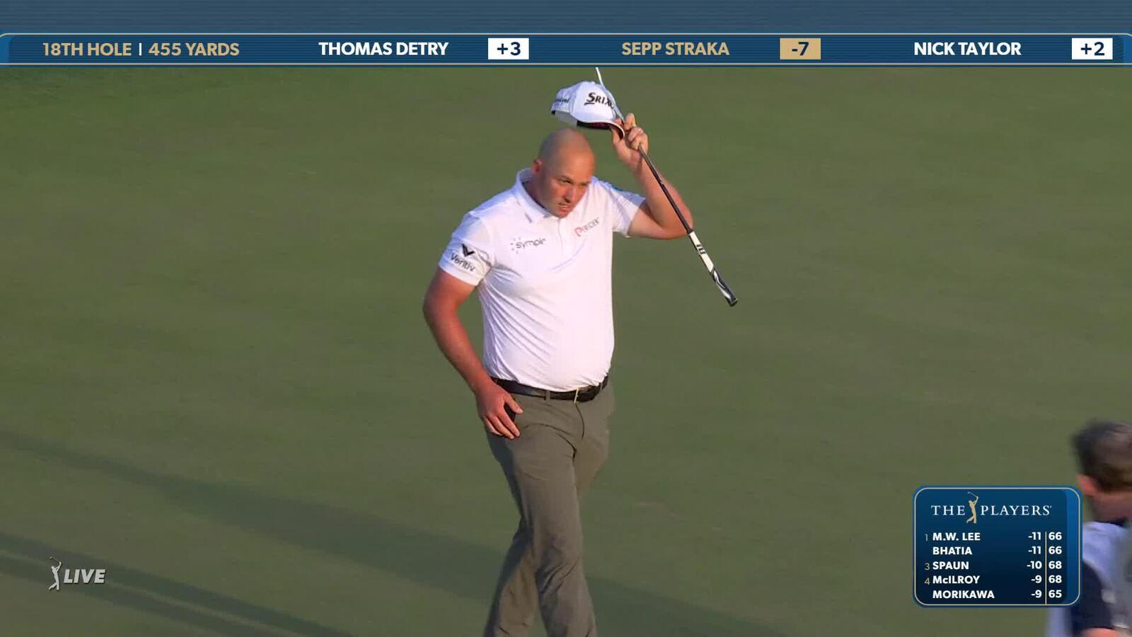 Sepp Straka | Round 2 | 18th hole | Shot 5 | 2025 THE PLAYERS