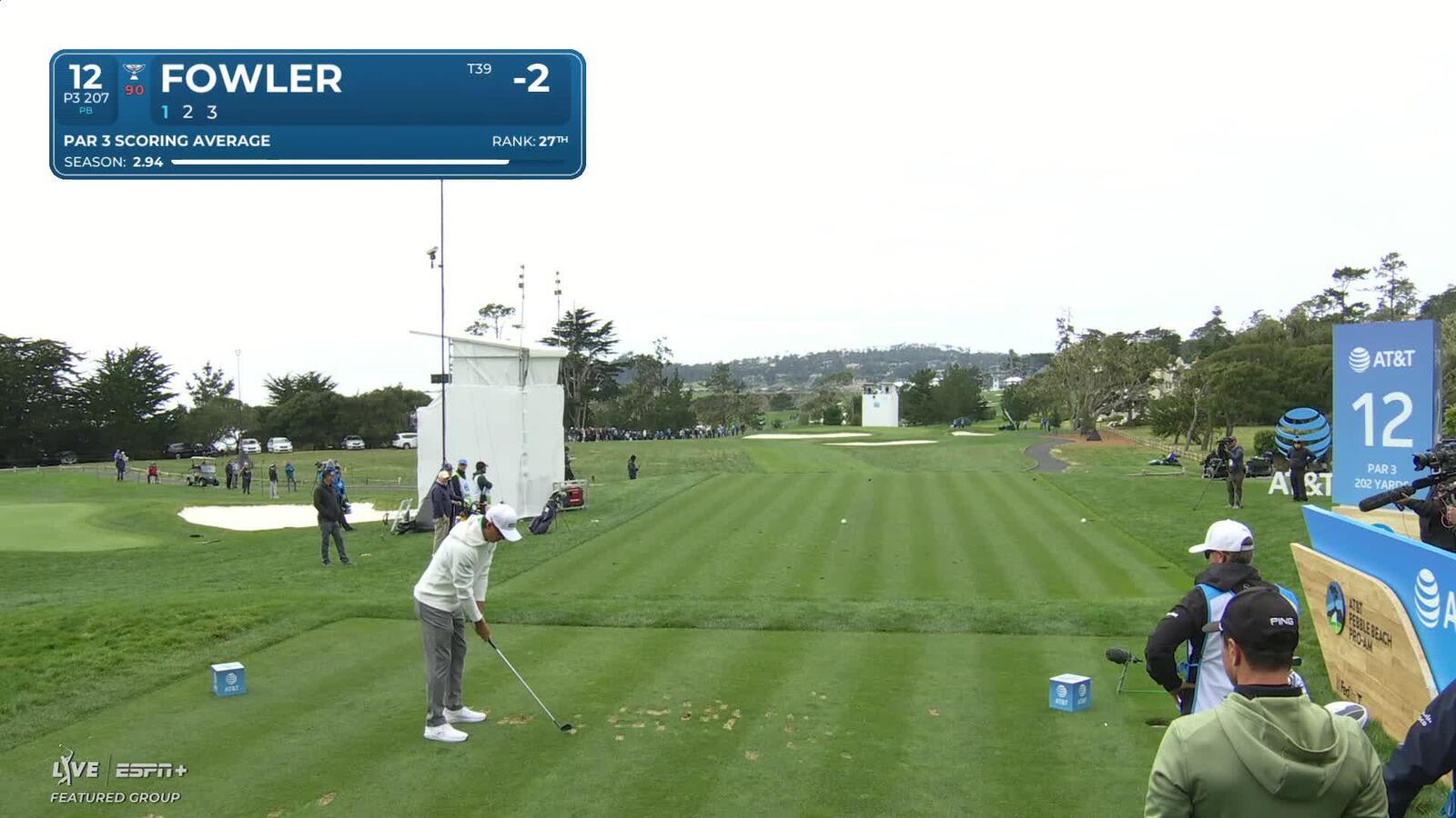 Rickie Fowler | Round 1 | 12th hole | Shot 1 | 2025 AT&T Pebble Beach