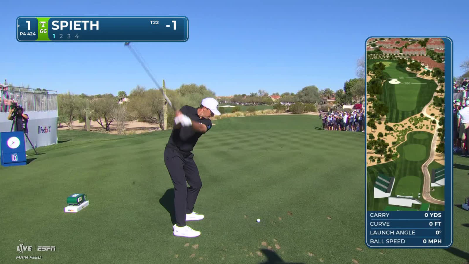 Jordan Spieth | Round 1 | 1st hole | Shot 1 | 2026 WM Phoenix Open