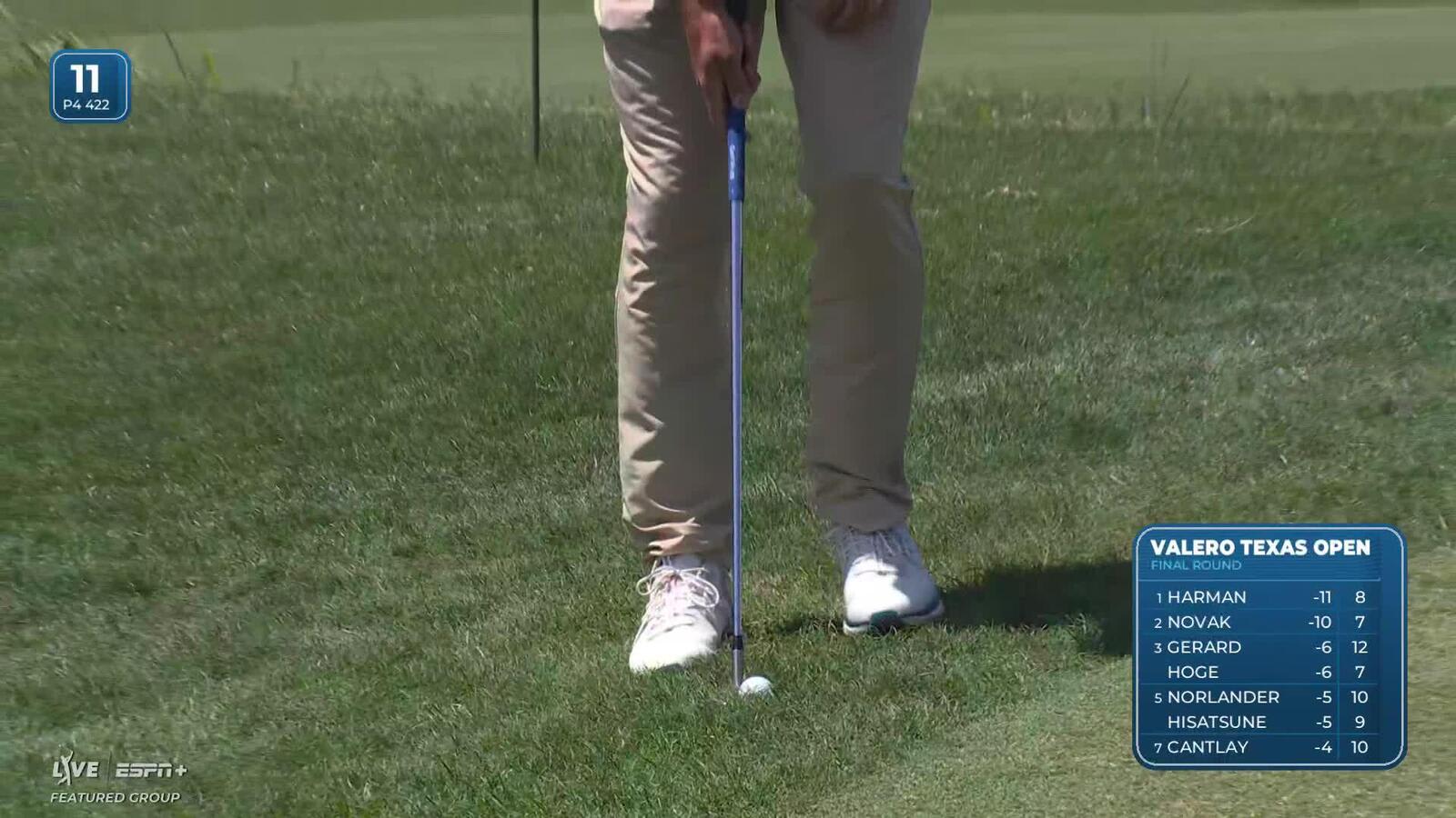 Corey Conners | Round 4 | 11th hole | Shot 3 | 2025 Valero