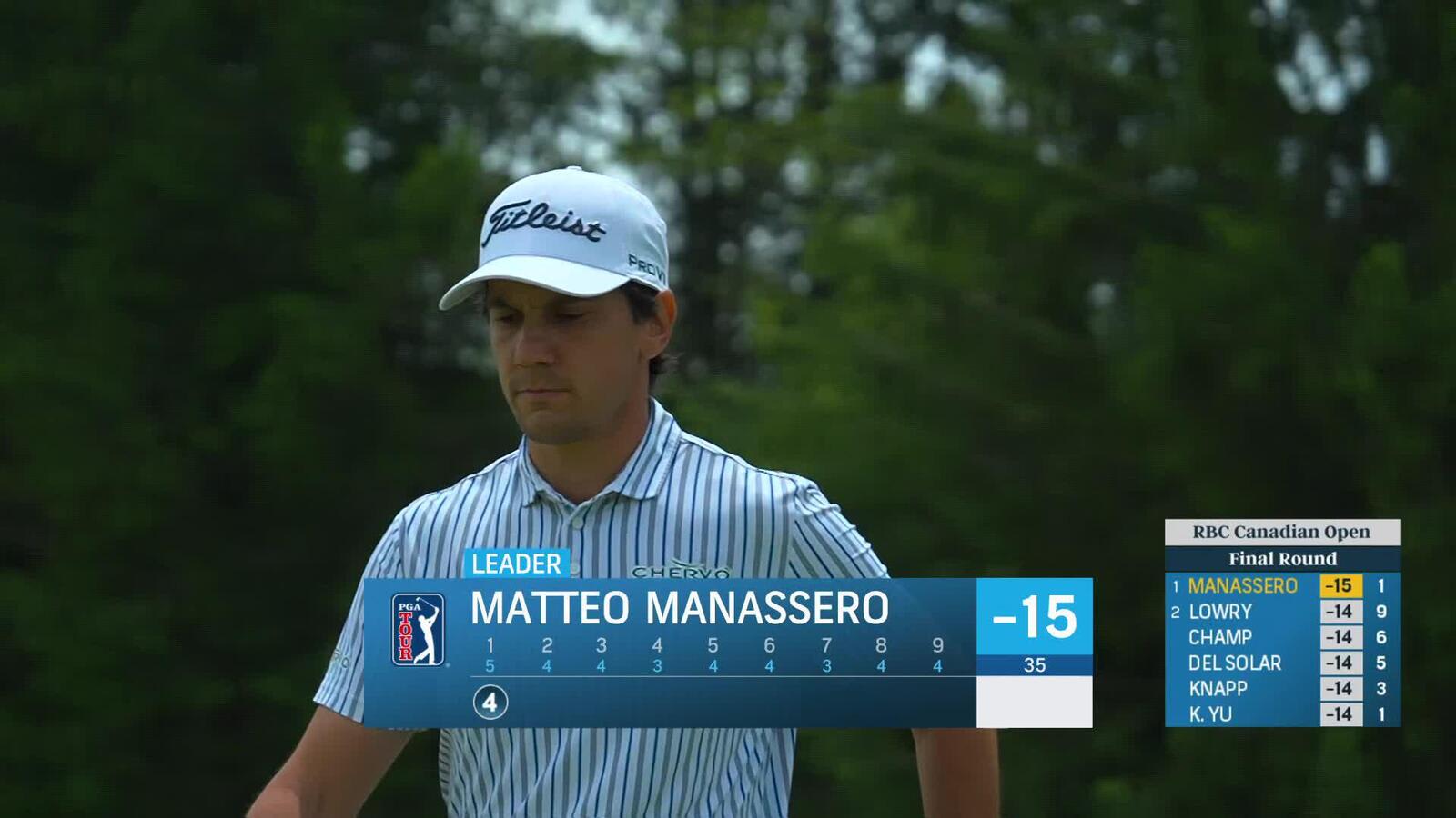 Matteo Manassero | Round 4 | 1st hole | Shot 4 | 2025 RBC Canadian
