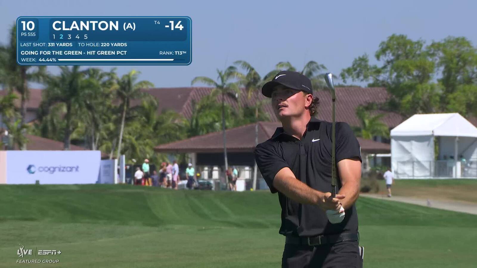 Luke Clanton | Round 4 | 10th hole | Shot 2 | 2025 Cognizant Classic