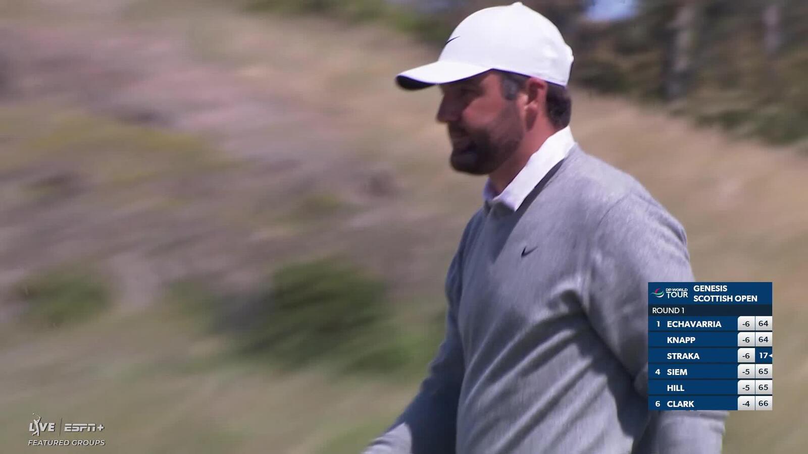 Scottie Scheffler | Round 1 | 8th hole | Shot 4 | 2025 Genesis Scottish Open