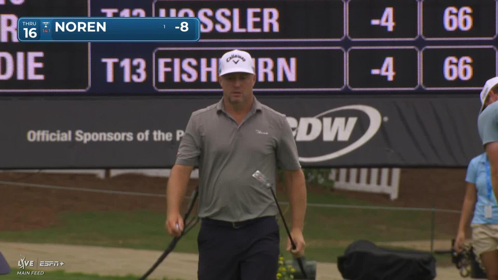 Alex Noren | Round 1 | 16th hole | Shot 2 | 2025 Wyndham