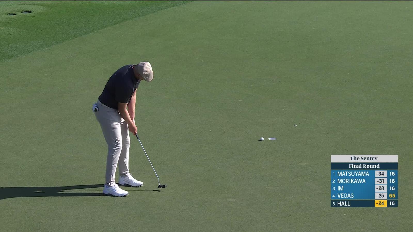 Harry Hall | Round 4 | 17th hole | Shot 5 | 2025 The Sentry