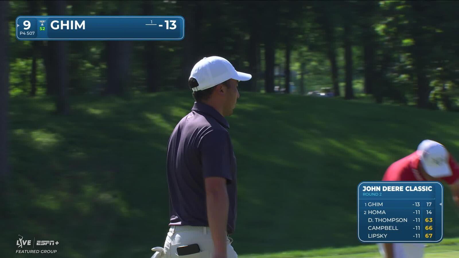 Doug Ghim | Round 2 | 9th hole | Shot 5 | 2025 John Deere