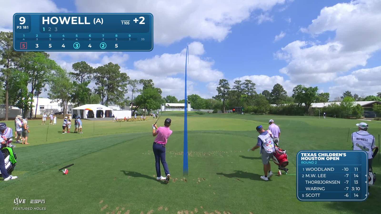 Mason Howell | Round 2 | 9th hole | Shot 1 | 2026 Texas Children's