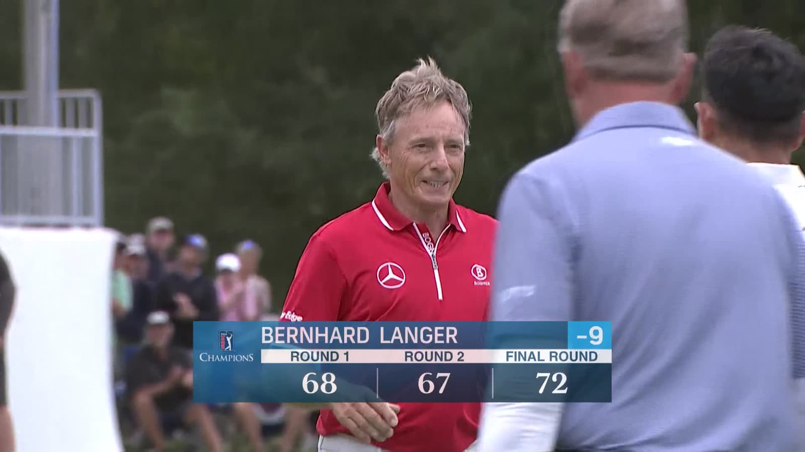 Bernhard Langer | Round 3 | 18th hole | Shot 4 | 2025 Dominion