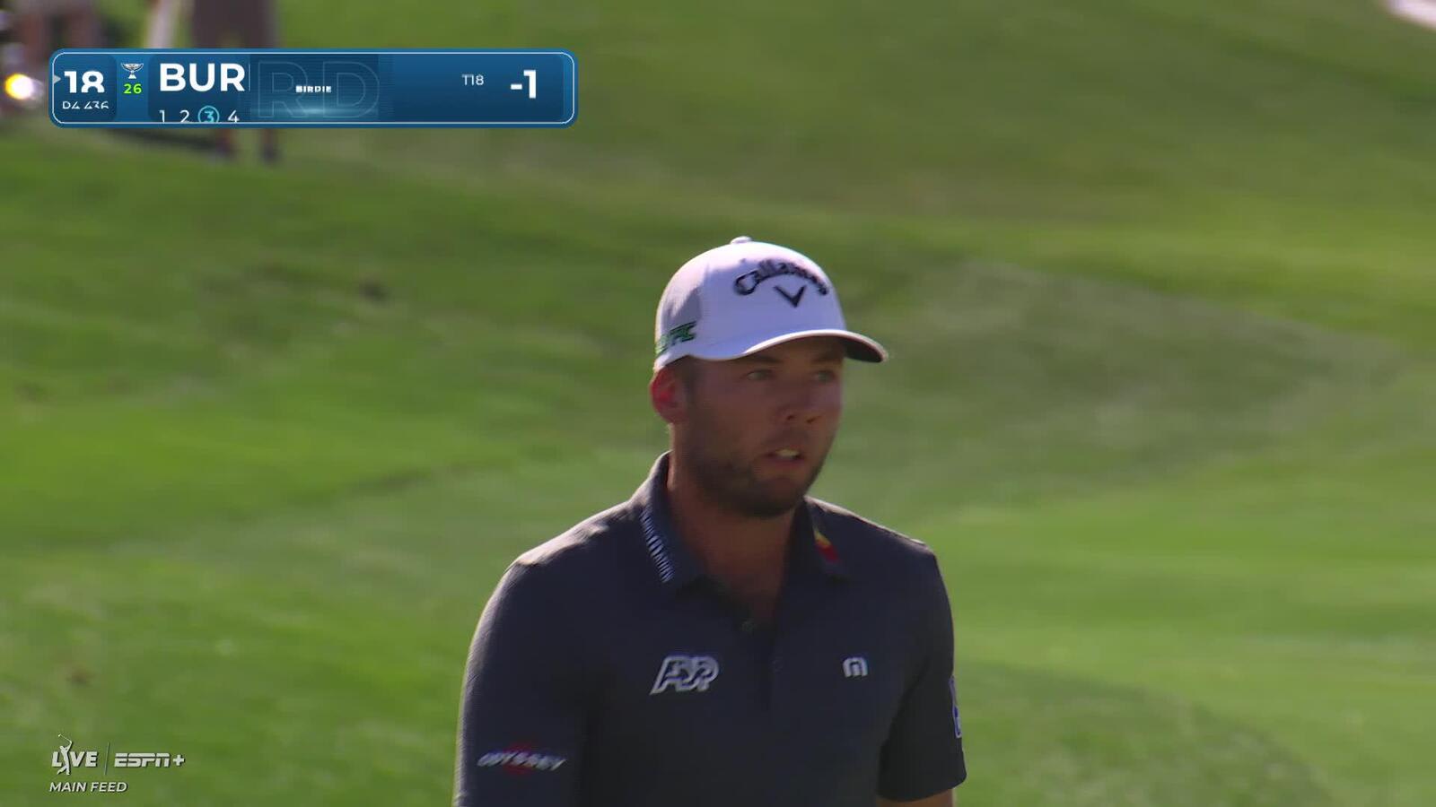 Sam Burns | Round 1 | 18th hole | Shot 3 | 2025 WM Phoenix Open