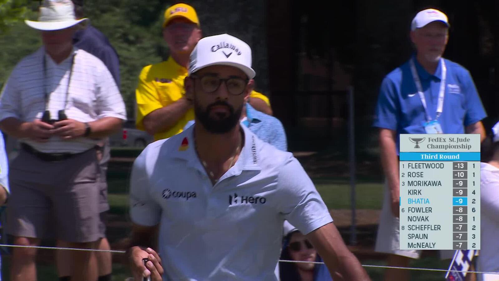 Akshay Bhatia | Round 3 | 2nd hole | Shot 4 | 2025 FedEx St. Jude