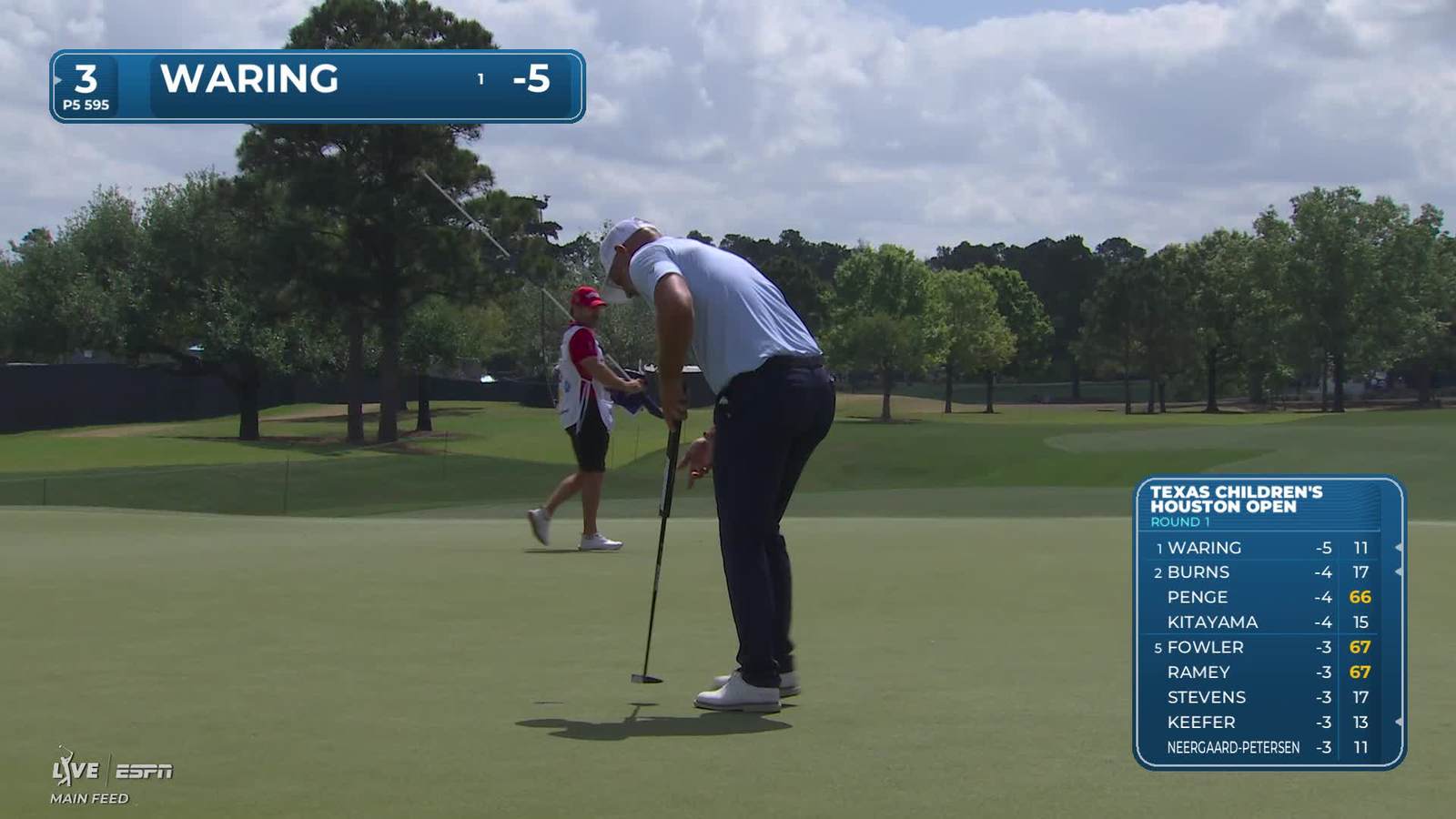 Paul Waring | Round 1 | 3rd hole | Shot 5 | 2026 Texas Children's