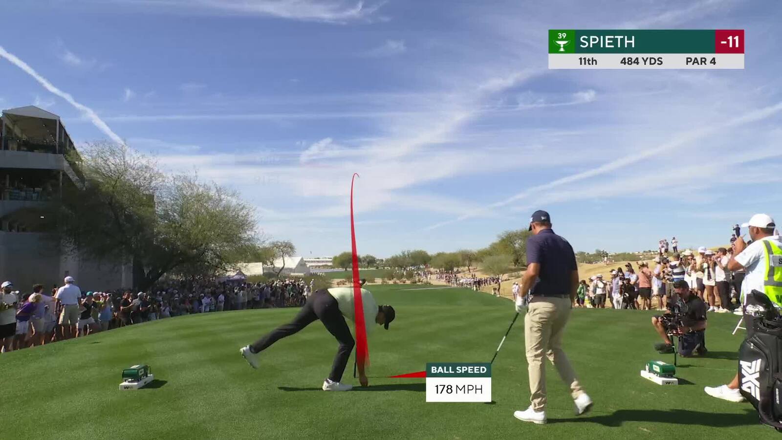 Jordan Spieth | Round 3 | 11th hole | Shot 1 | 2025 WM Phoenix Open