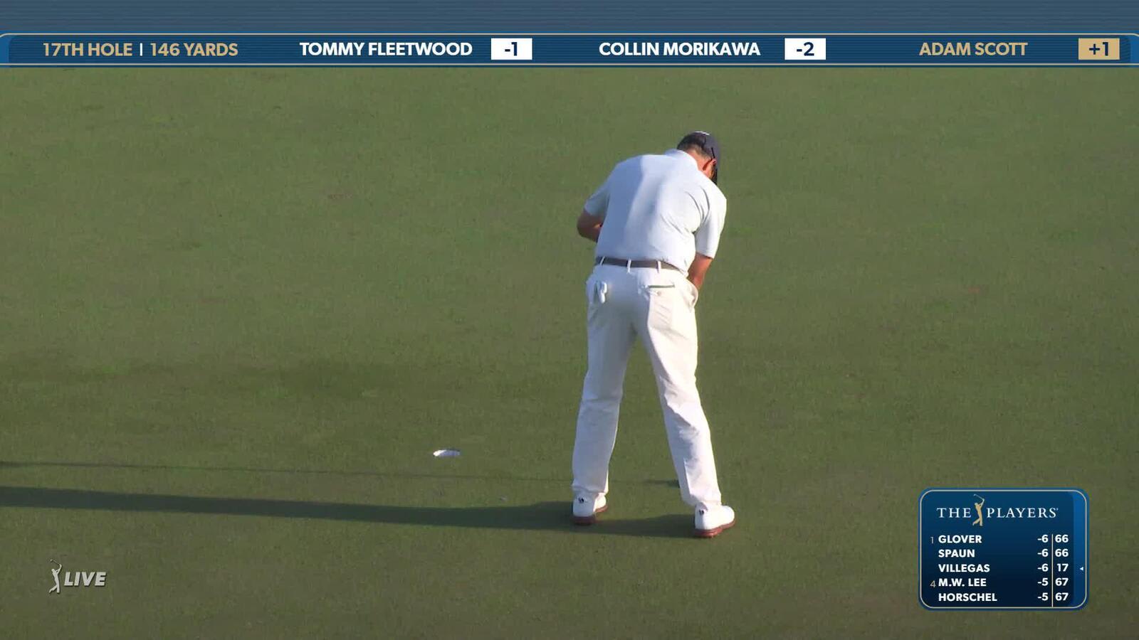 Adam Scott | Round 1 | 17th hole | Shot 3 | 2025 THE PLAYERS