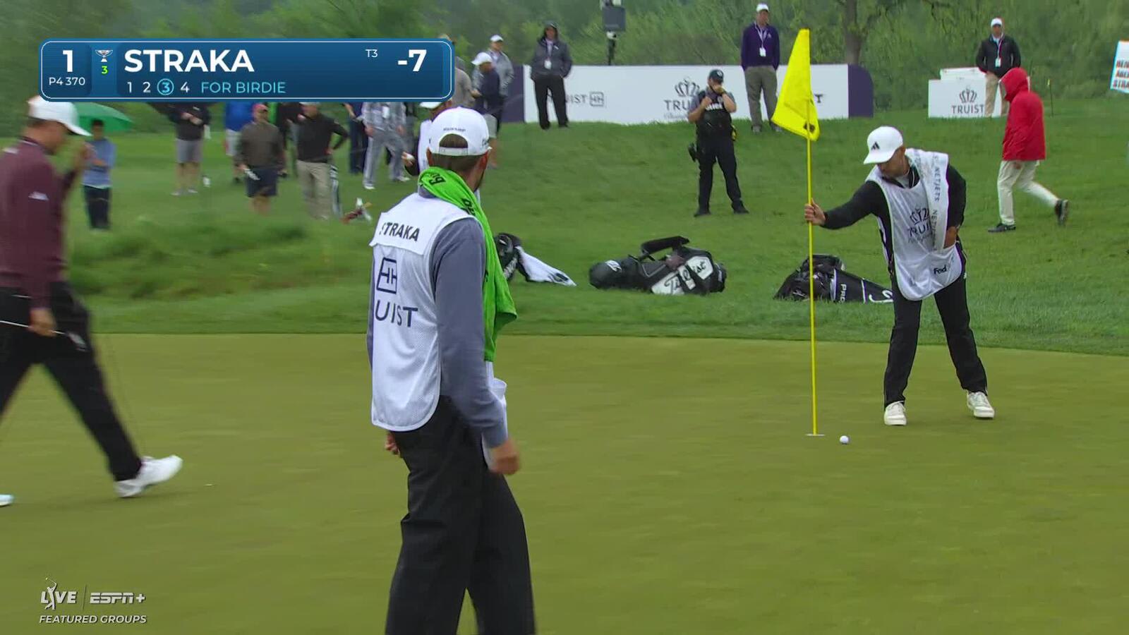 Sepp Straka | Round 2 | 1st hole | Shot 3 | 2025 Truist Championship