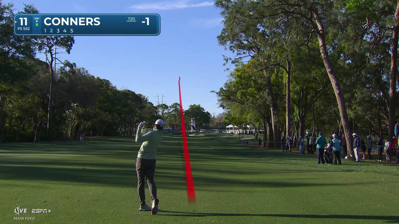 Corey Conners | Round 2 | 11th hole | Shot 2 | 2025 Valspar