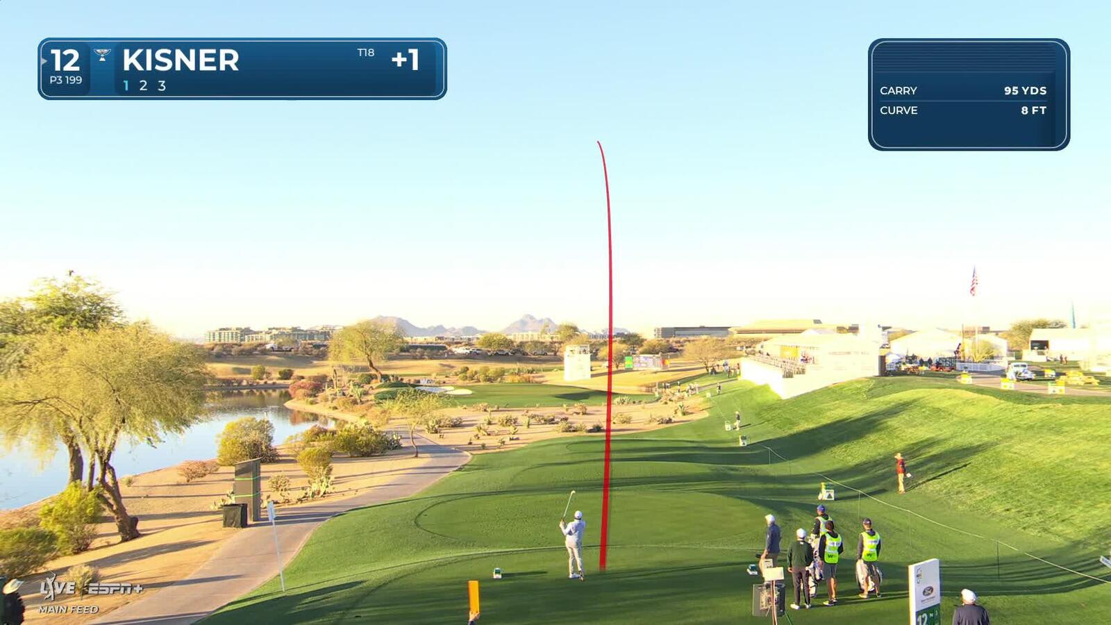 Kevin Kisner | Round 1 | 12th hole | Shot 1 | 2025 WM Phoenix Open