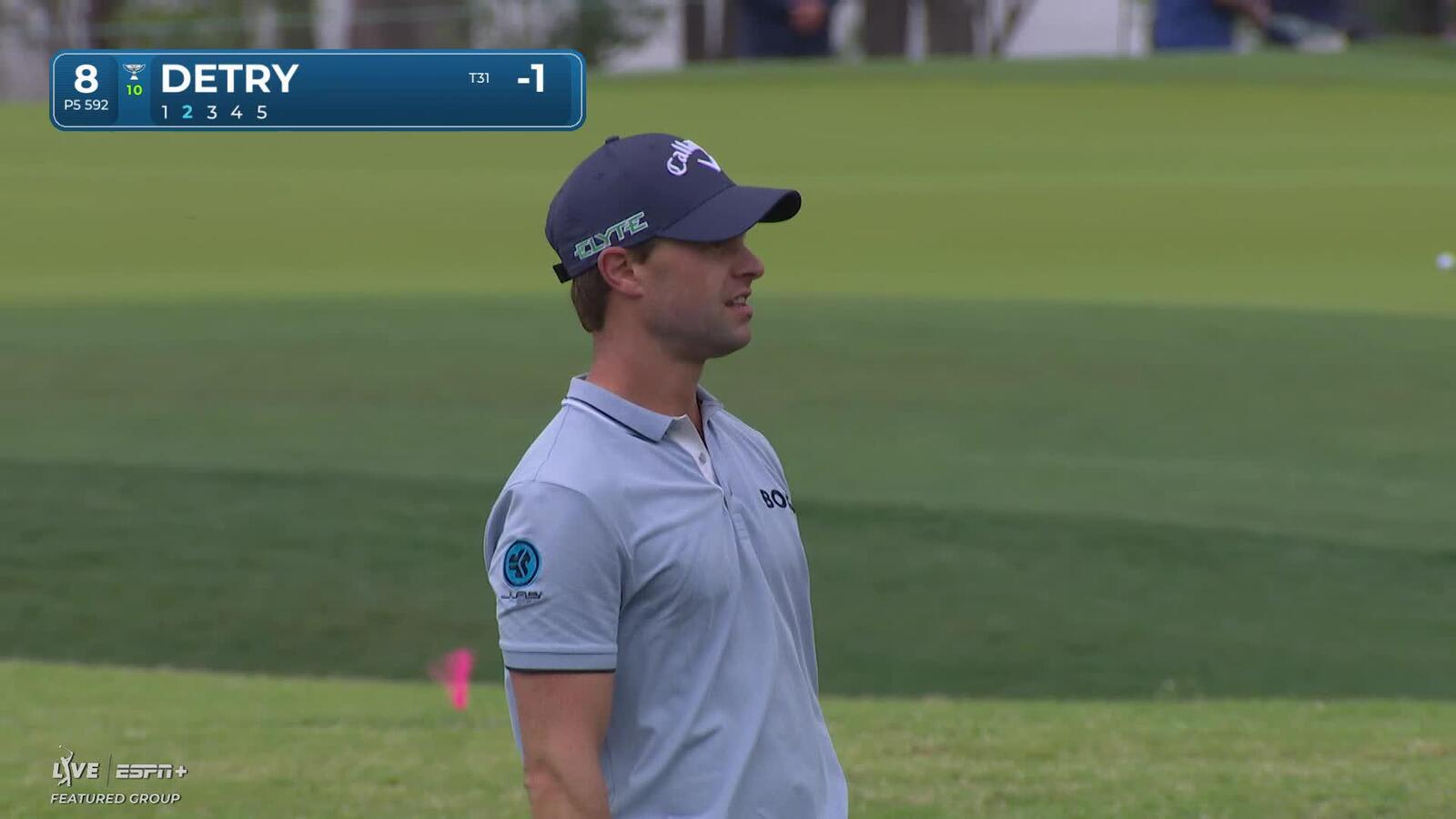 Thomas Detry | Round 1 | 8th hole | Shot 2 | 2025 Houston Open