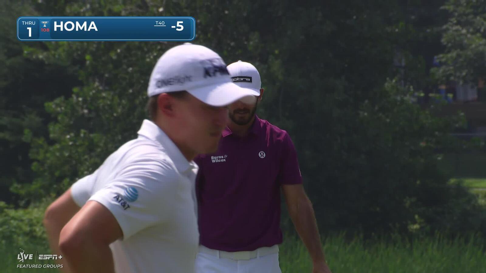 Max Homa | Round 2 | 1st hole | Shot 4 | 2025 3M Open