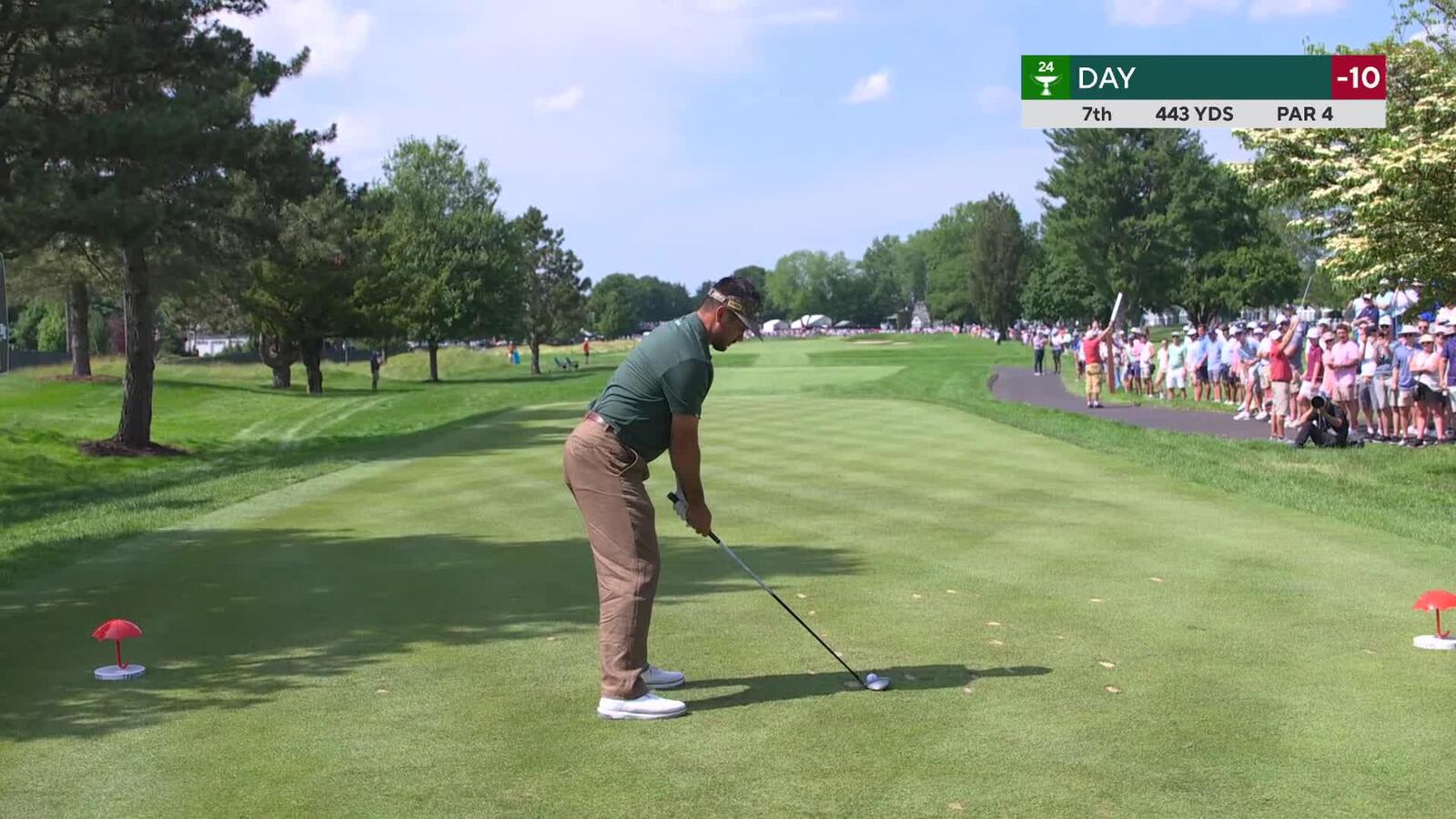 Jason Day | Round 3 | 7th hole | Shot 1 | 2025 Travelers