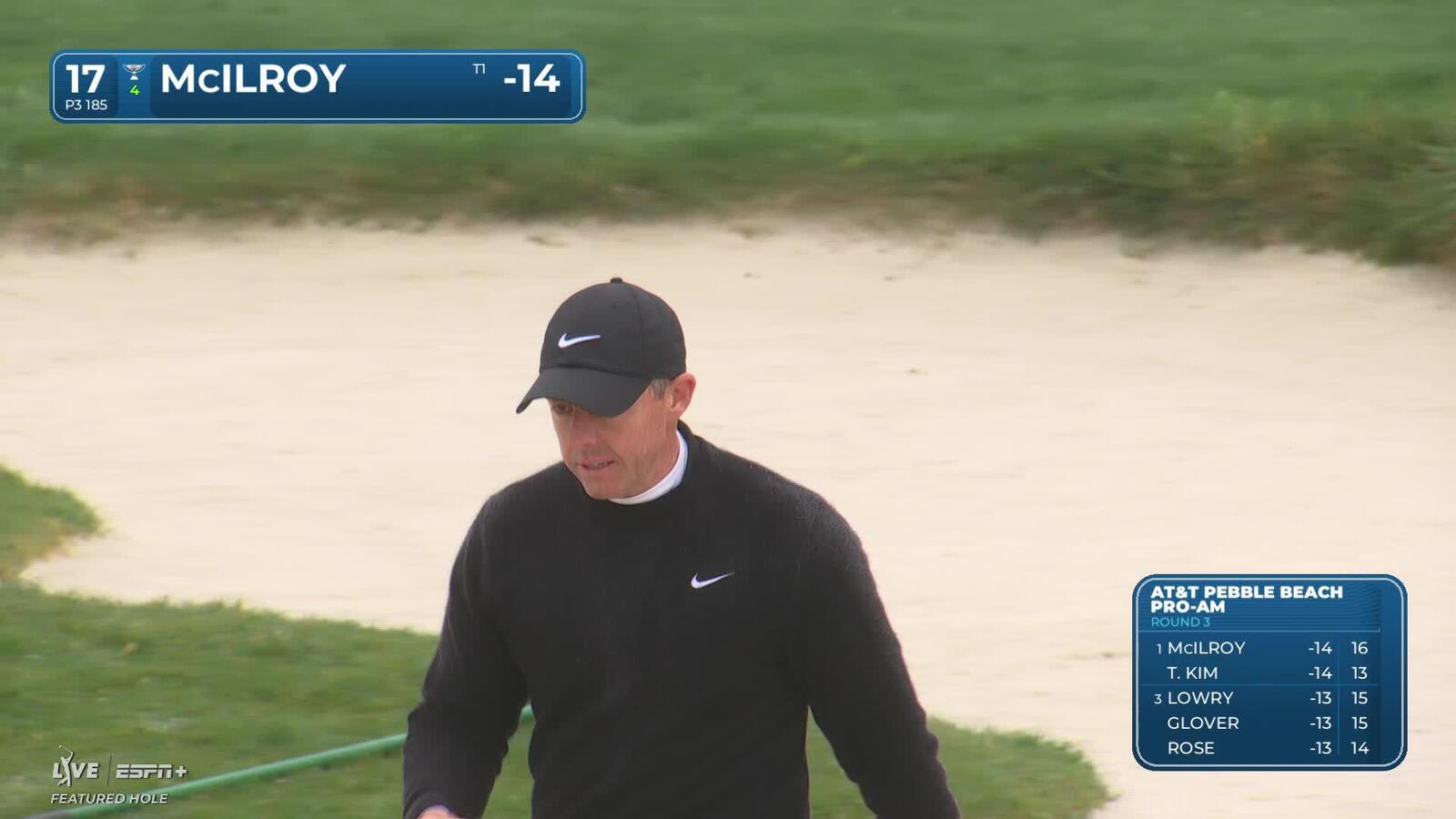 Rory McIlroy | Round 3 | 17th hole | Shot 2 | 2025 AT&T Pebble Beach
