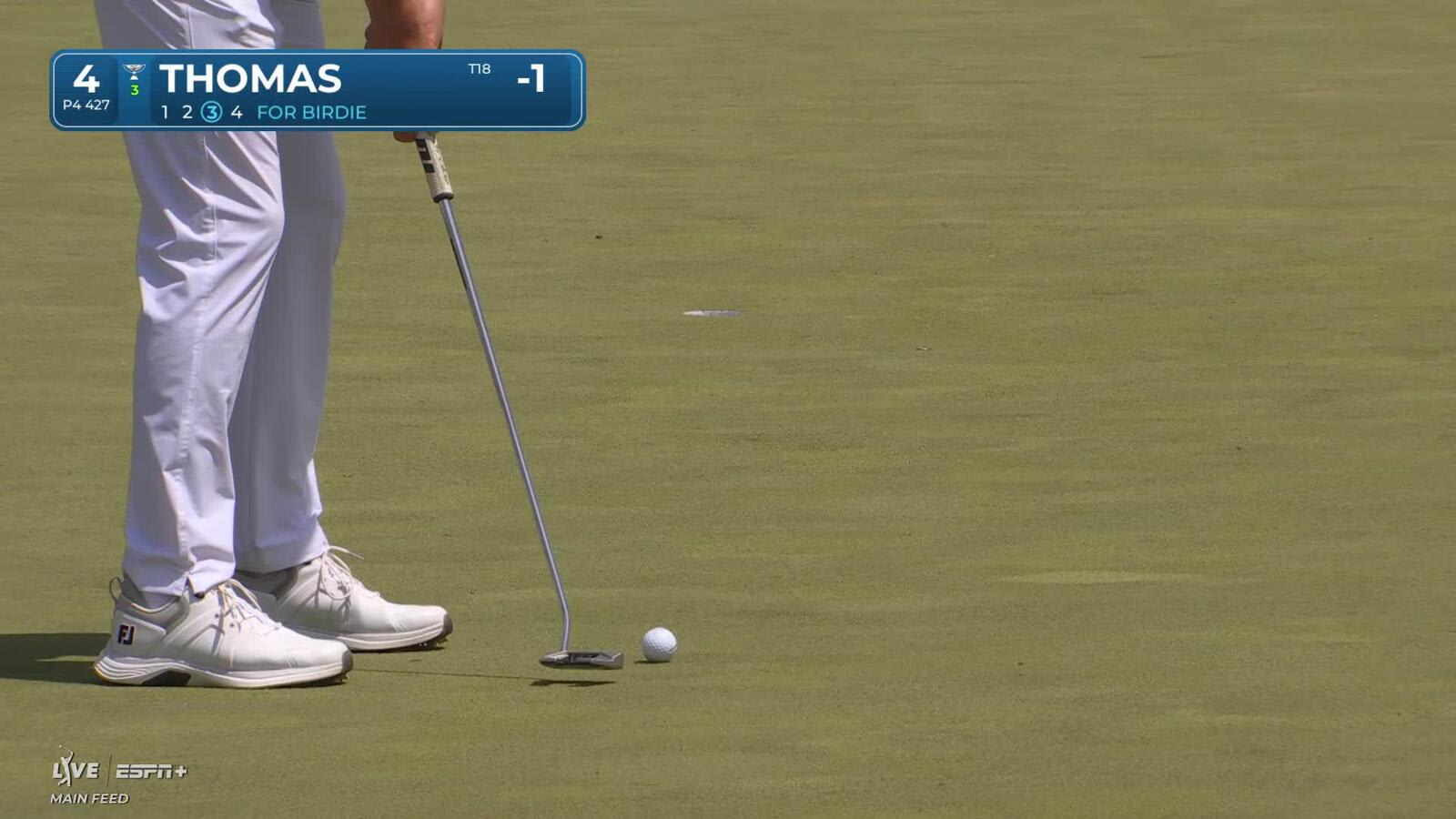 Justin Thomas | Round 1 | 4th hole | Shot 4 | 2025 Truist Championship