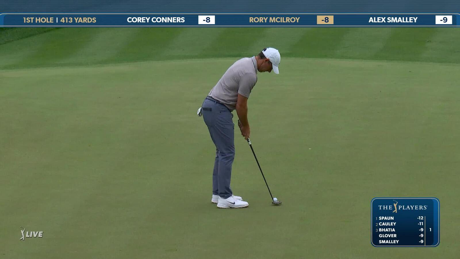 Rory McIlroy | Round 4 | 1st hole | Shot 3 | 2025 THE PLAYERS