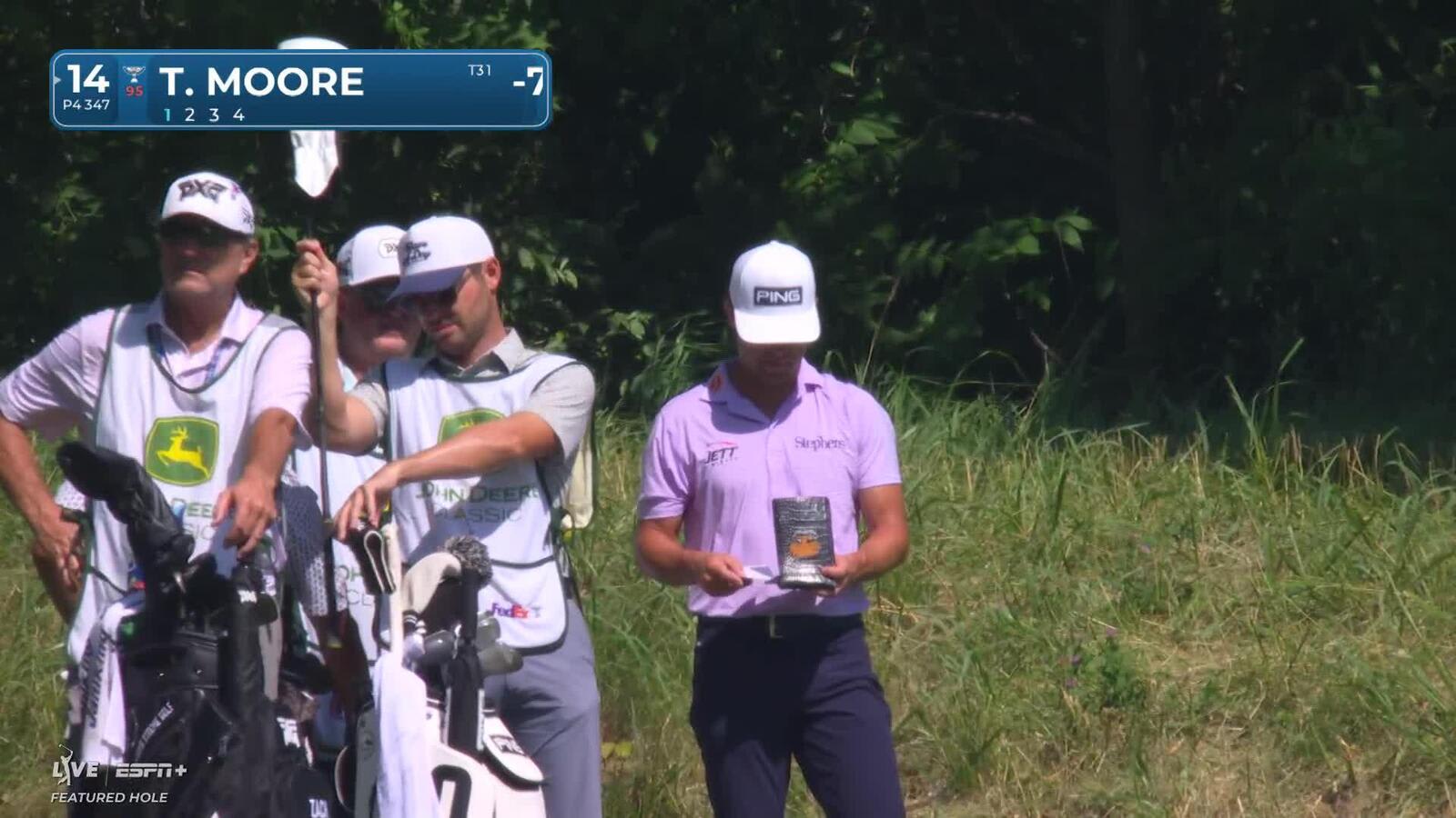 Taylor Moore | Round 3 | 14th hole | Shot 1 | 2025 John Deere