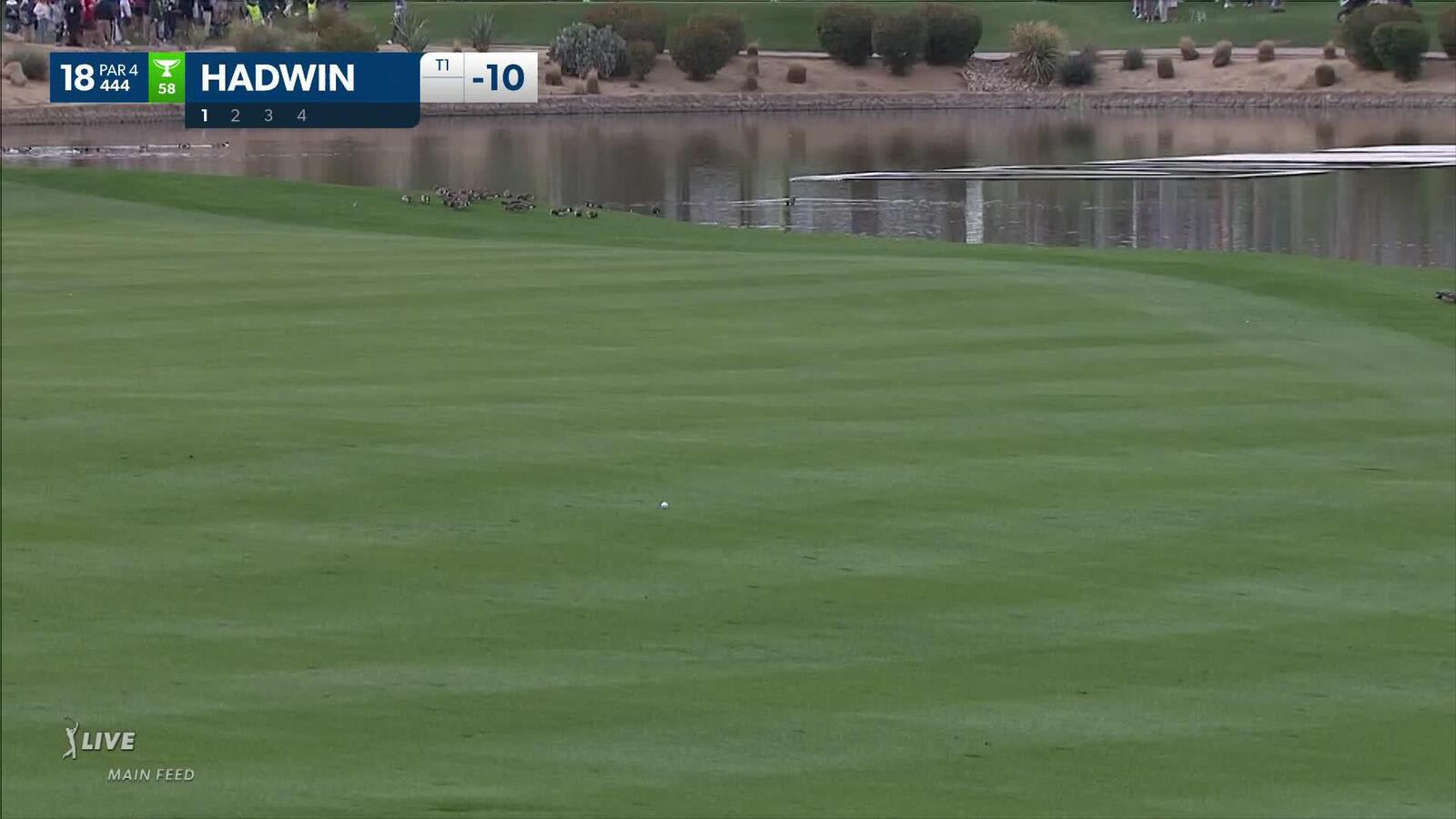 Adam Hadwin | 2023 WM Phoenix Open | Round 2 | 18th hole | Shot 1