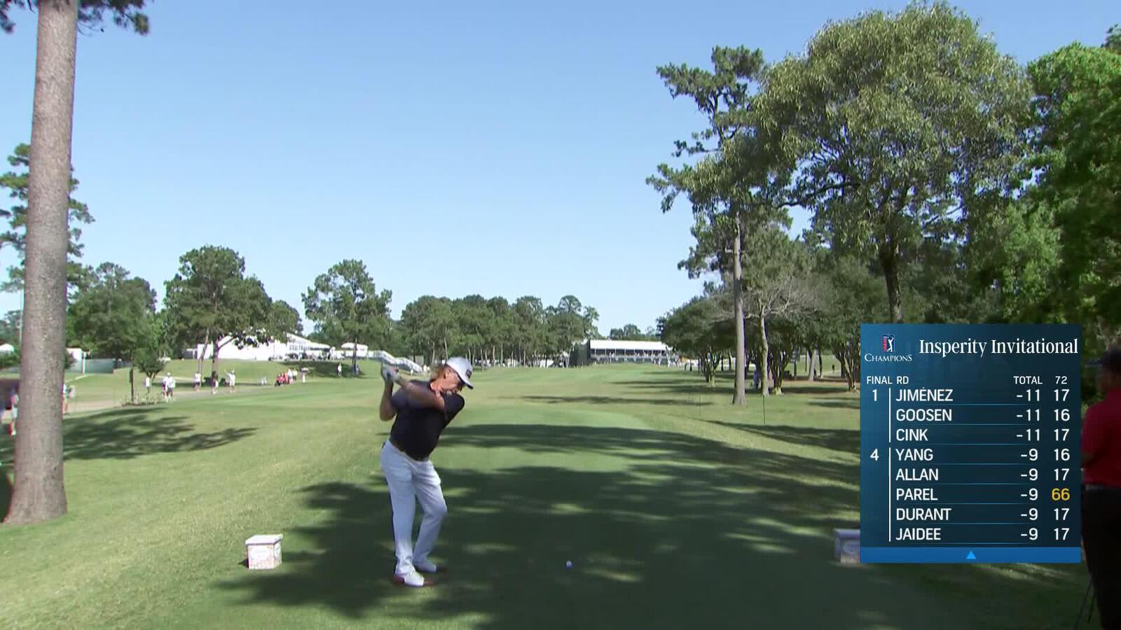 Miguel Angel Jiménez | Round 3 | 18th hole | Shot 1 | 2025 Insperity Invit