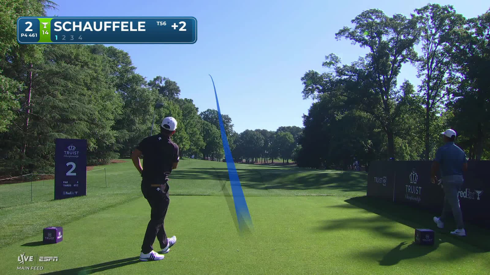 Xander Schauffele | Round 4 | 2nd hole | Shot 1 | 2026 Truist Championship