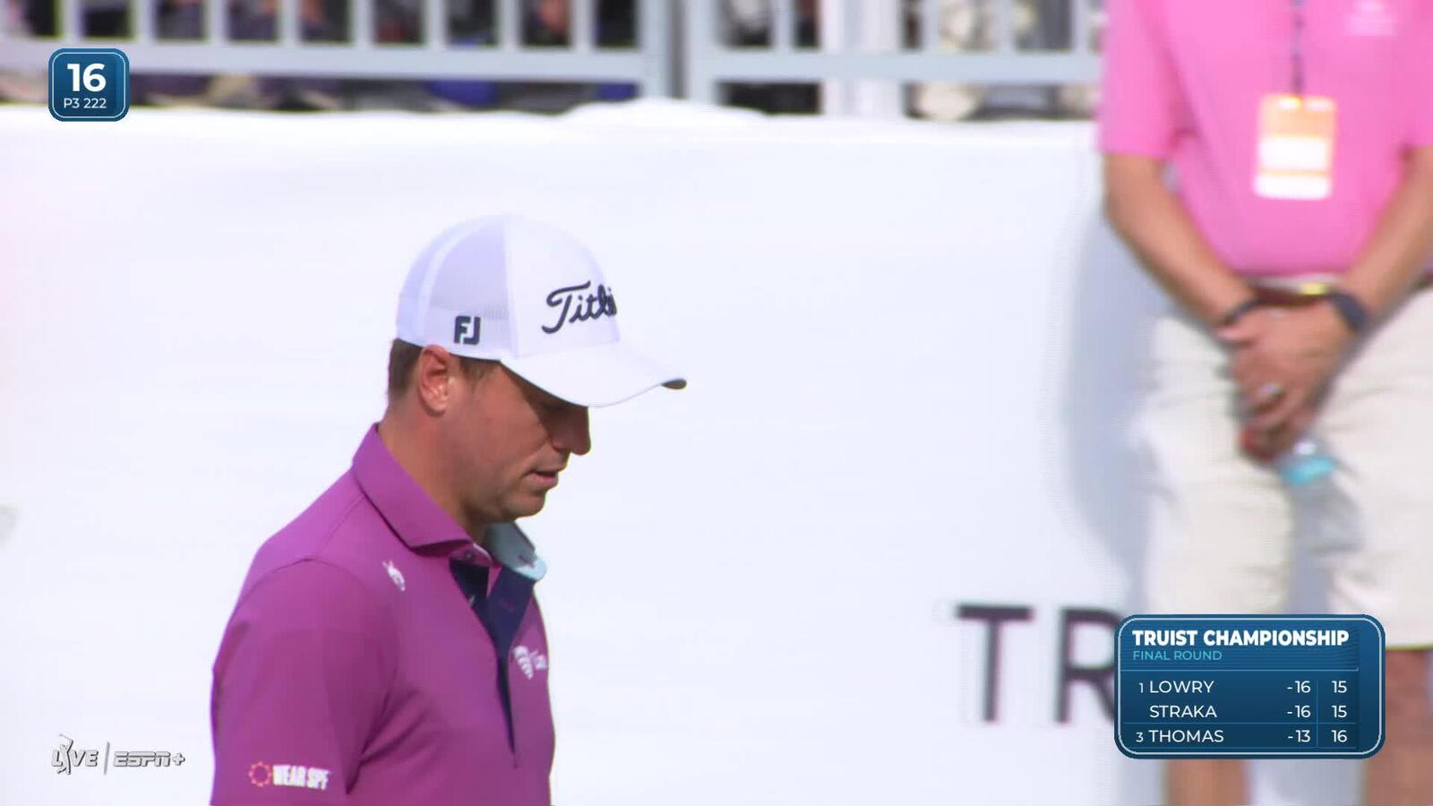 Justin Thomas | Round 4 | 16th hole | Shot 4 | 2025 Truist Championship