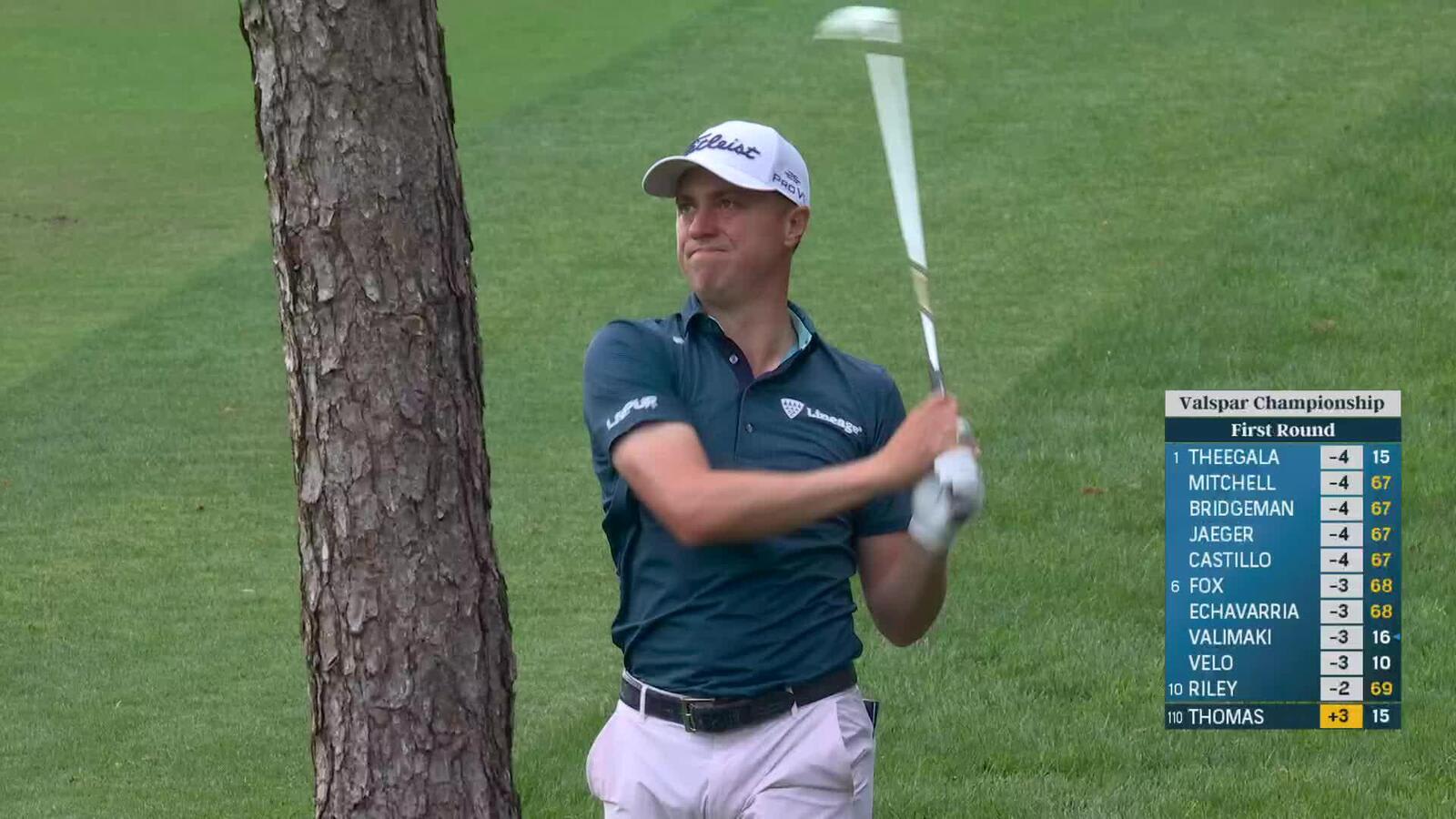 Justin Thomas | Round 1 | 16th hole | Shot 2 | 2025 Valspar