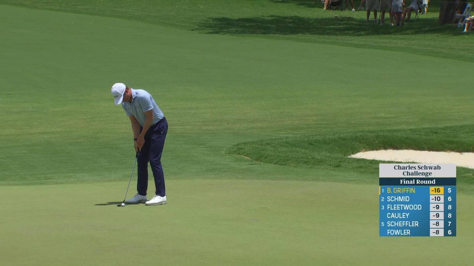 Ben Griffin | Round 4 | 6th hole | Shot 5 | 2025 Charles Schwab