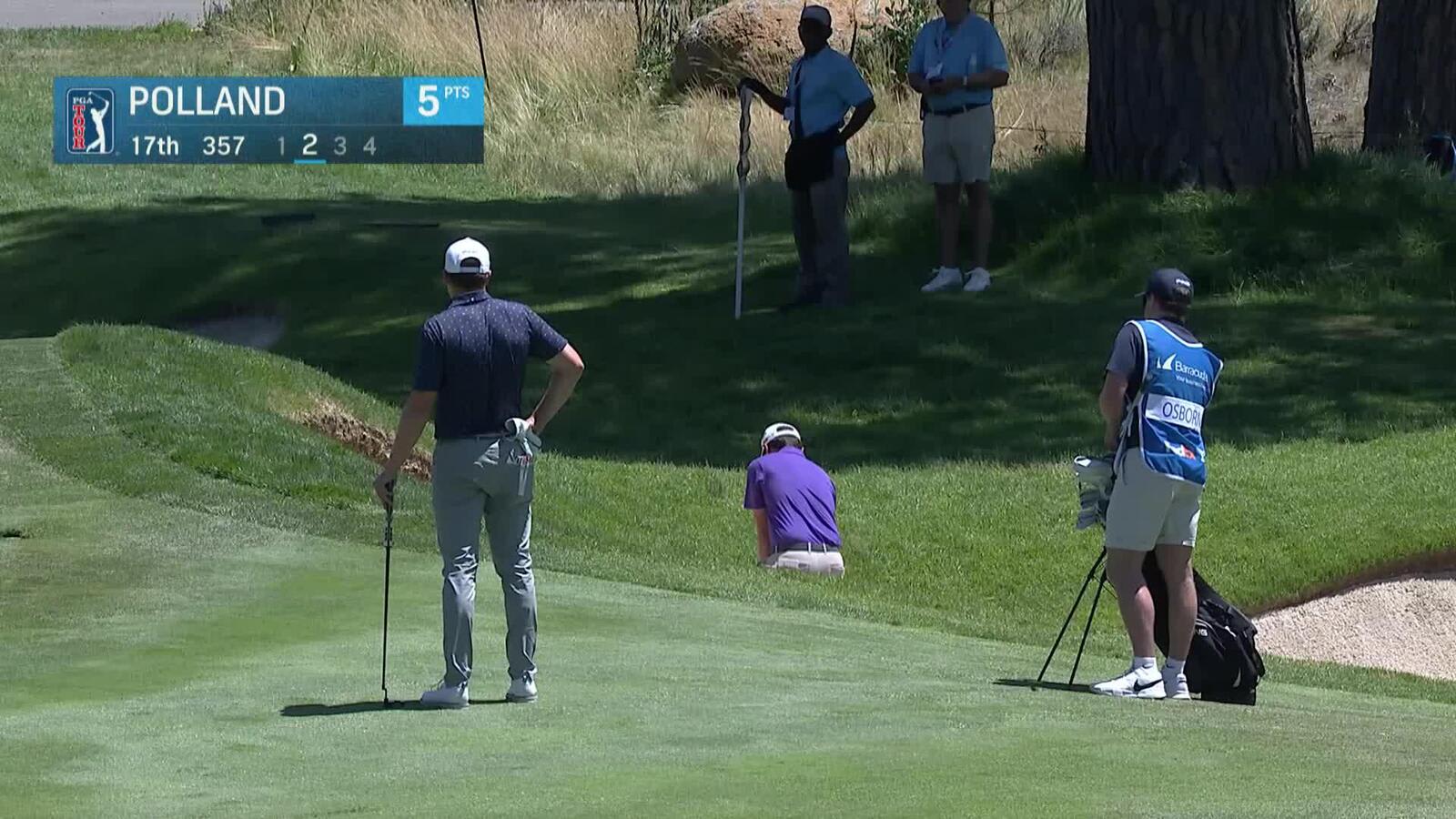 Ben Polland | Round 1 | 17th hole | Shot 2 | 2025 Barracuda