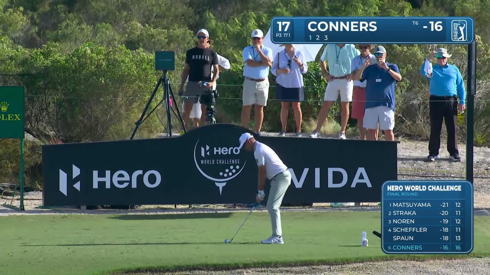 Corey Conners | Round 4 | 17th hole | Shot 1 | 2025 Hero World Challenge