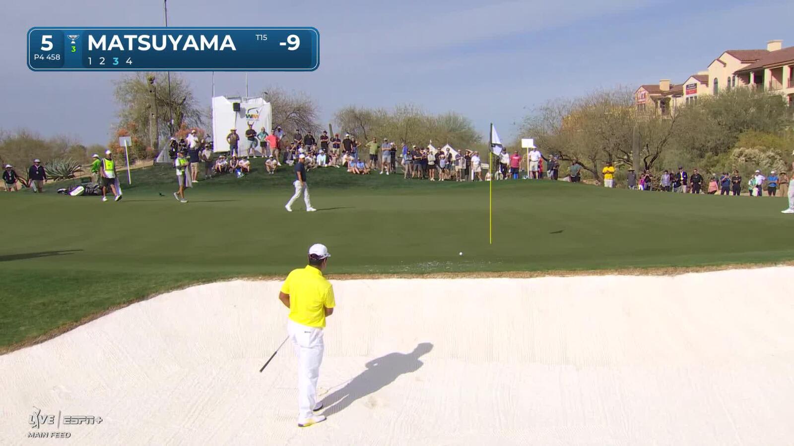 Hideki Matsuyama | Round 4 | 5th hole | Shot 3 | 2025 WM Phoenix Open