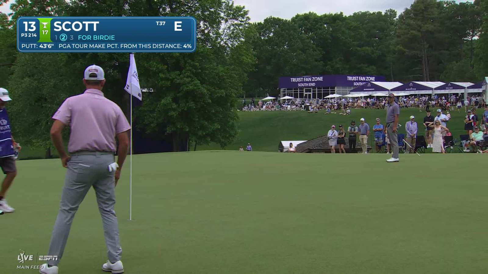 Adam Scott | Round 3 | 13th hole | Shot 2 | 2026 Truist Championship