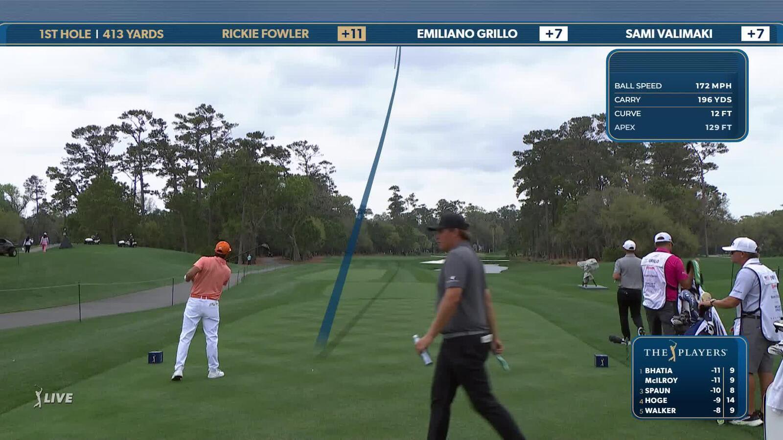 Rickie Fowler | Round 4 | 1st hole | Shot 1 | 2025 THE PLAYERS