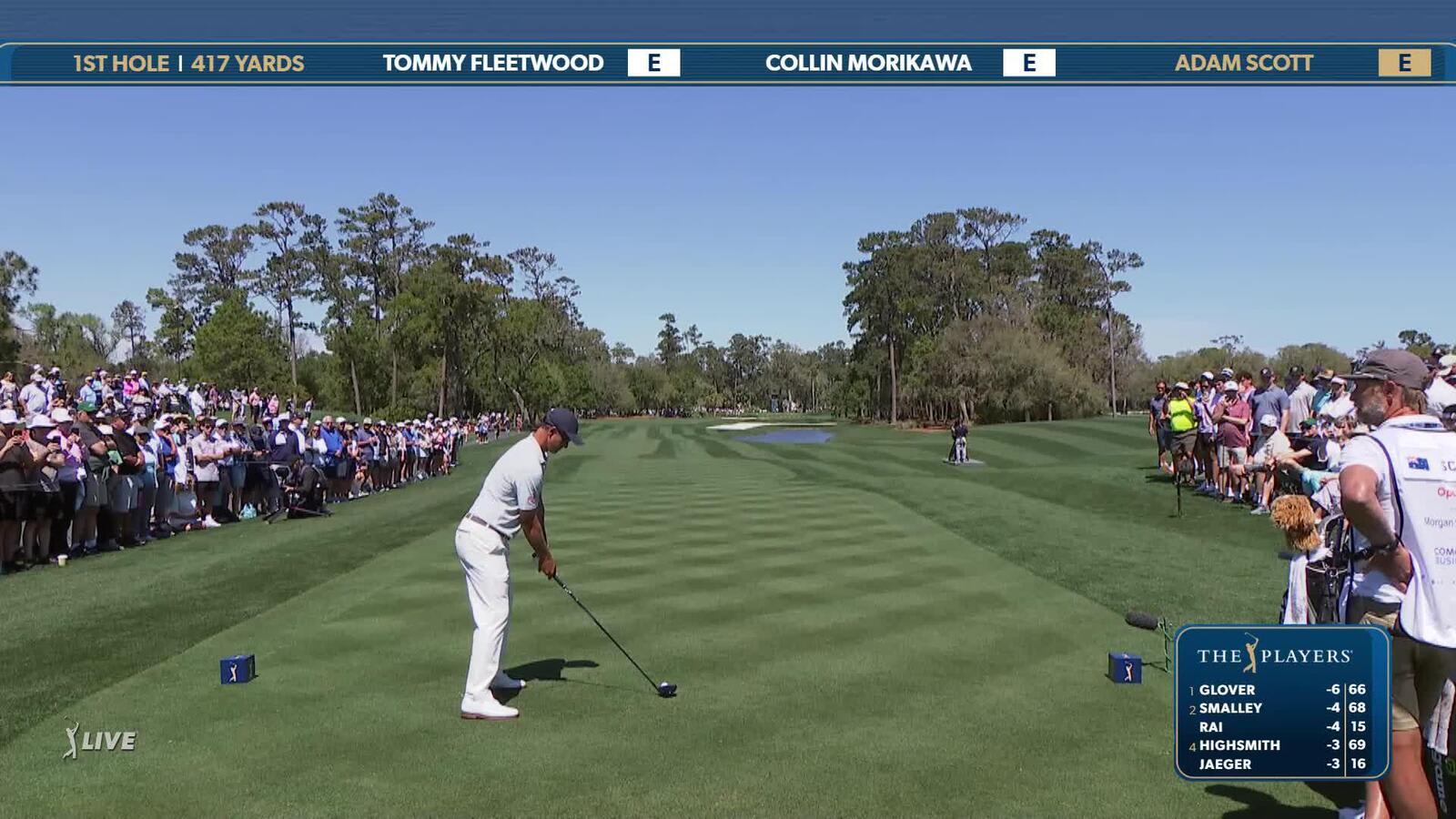 Adam Scott | Round 1 | 1st hole | Shot 1 | 2025 THE PLAYERS